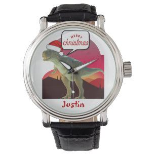 Reloj De Pulsera regalo de navidades de dinosaurios, nombre persona