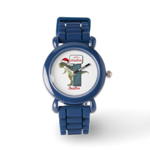Reloj De Pulsera regalo de navidades de dinosaurios, nombre persona