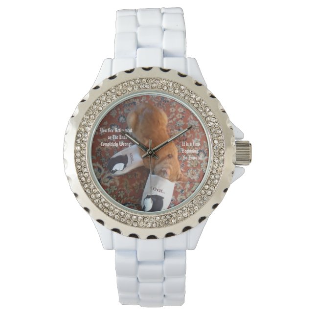 Reloj De Pulsera regalo de retiro ginger cat slips (Anverso)