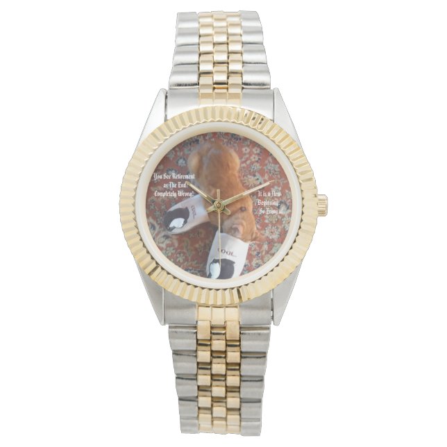 Reloj De Pulsera regalo de retiro ginger cat slips (Anverso)