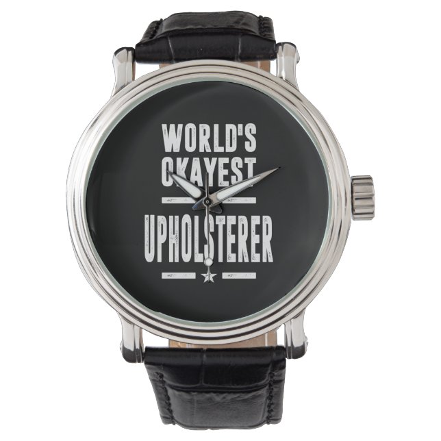 Reloj De Pulsera Regalo de títulos de trabajo de Upholsterer (Anverso)