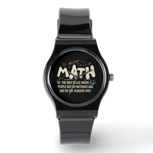 Reloj De Pulsera Regalo del profesor de matemáticas (Anverso)