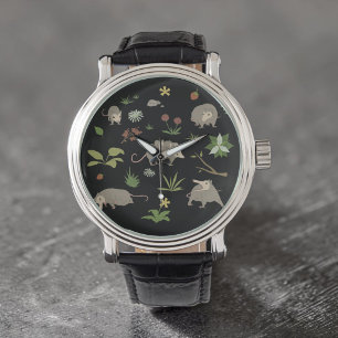 Reloj De Pulsera Regalo divertido para hombres: zarigüeya gritando