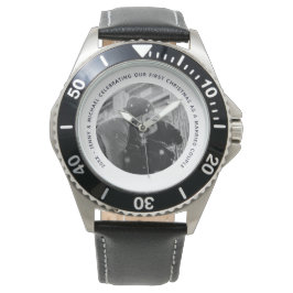 Reloj De Pulsera Regalo fotográfico del primer aniversario del mari
