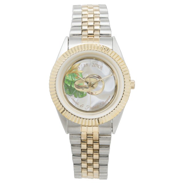 Reloj De Pulsera Regalo romántico boda tropical Watch (Anverso)