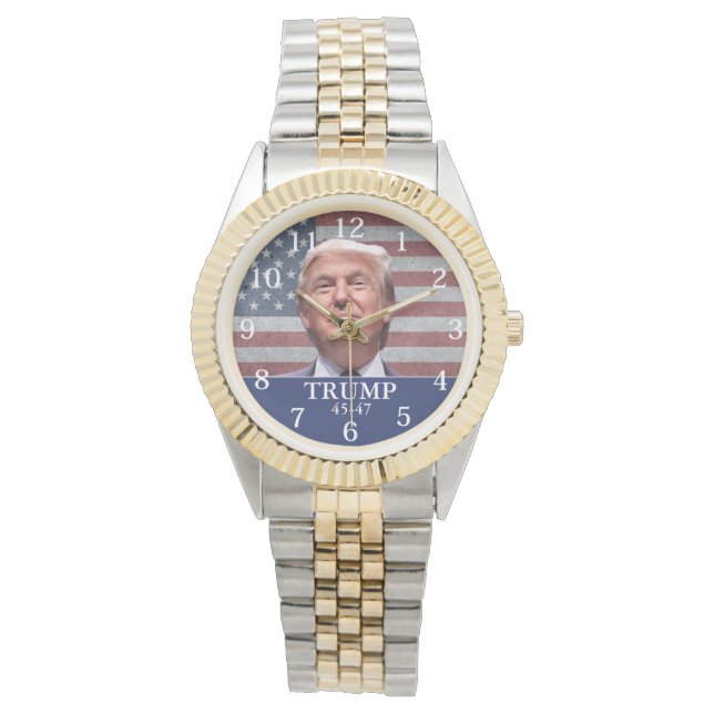 Reloj De Pulsera Regalo Trump 45-47 (Anverso)