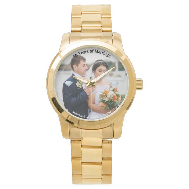 Reloj De Pulsera Regalos de 50 años | Foto de Golden Jubilee (Anverso)