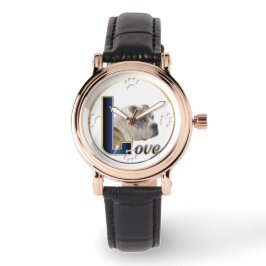 Reloj De Pulsera Regalos de arte de amor de bulldog