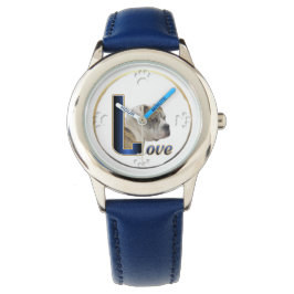 Reloj De Pulsera Regalos de arte de amor de bulldog