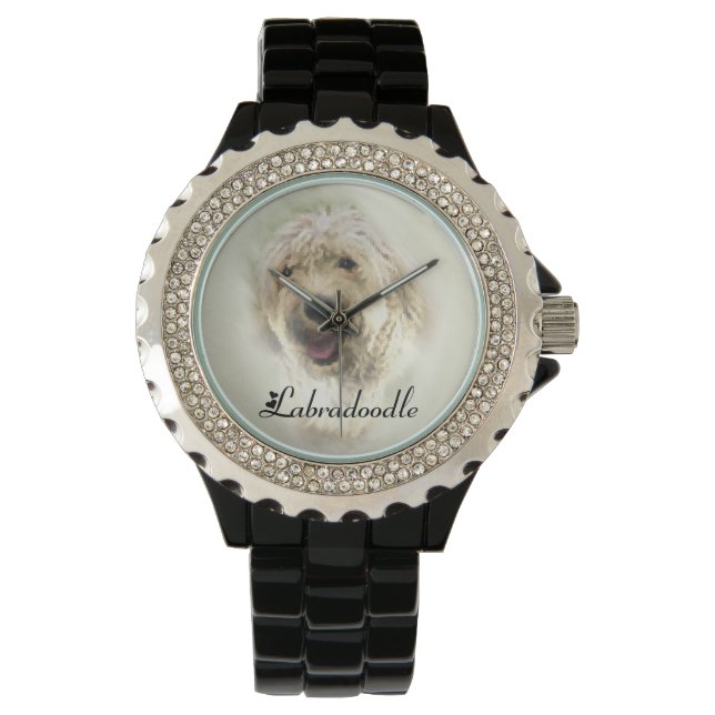 Reloj De Pulsera Regalos de arte de Labradoodle (Anverso)