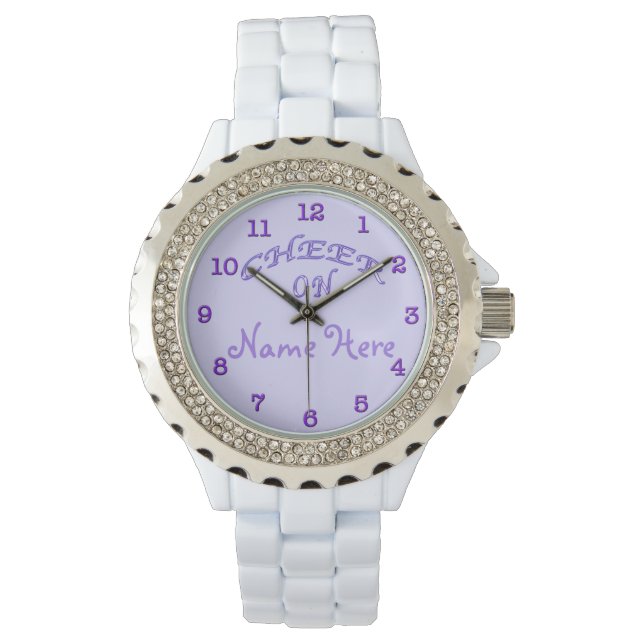 Reloj De Pulsera Regalos de bienvenida PERSONALIZADOS Ideas Morado  (Anverso)