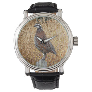 Reloj De Pulsera Regalos de caza de aves, caza de codornices con Bo