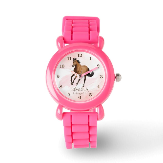 Reloj De Pulsera Regalos de chicas con temática de caballo de Musta (Anverso)