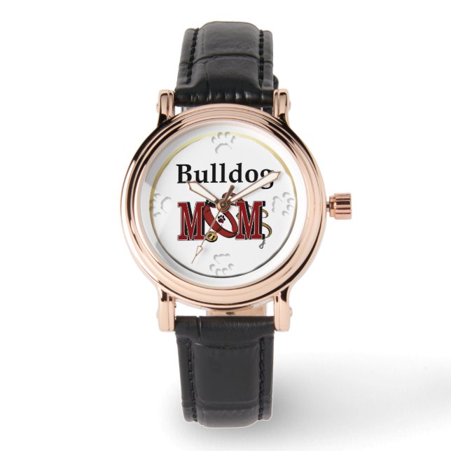 Reloj De Pulsera Regalos de mamá de Bulldog inglés (Anverso)