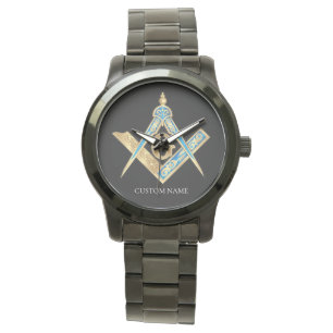 Reloj De Pulsera Regalos masónicos personalizados de masón negro