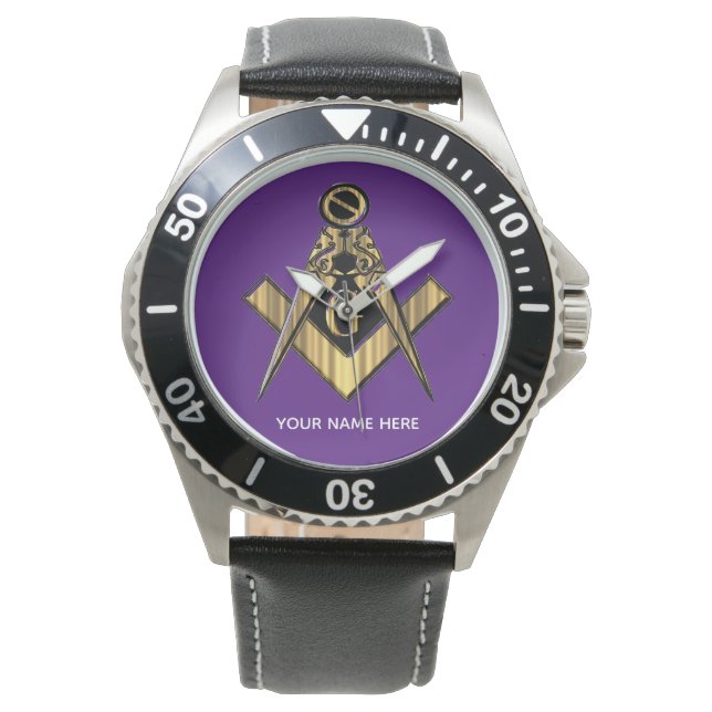 Reloj De Pulsera Regalos masónicos personalizados | Freemason Broth (Anverso)