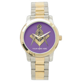 Reloj De Pulsera Regalos masónicos personalizados | Freemason Purpl
