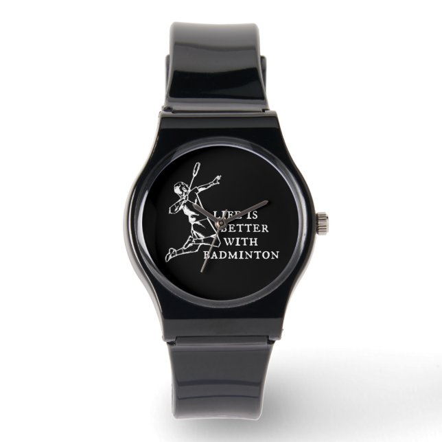 Reloj De Pulsera Regalos para jugadores de bádminton (Anverso)