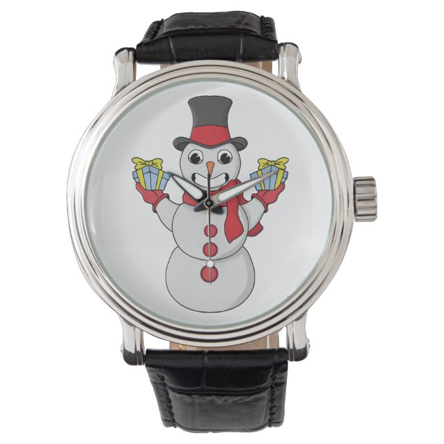 Reloj De Pulsera Regalos para ti de Snowman (Anverso)