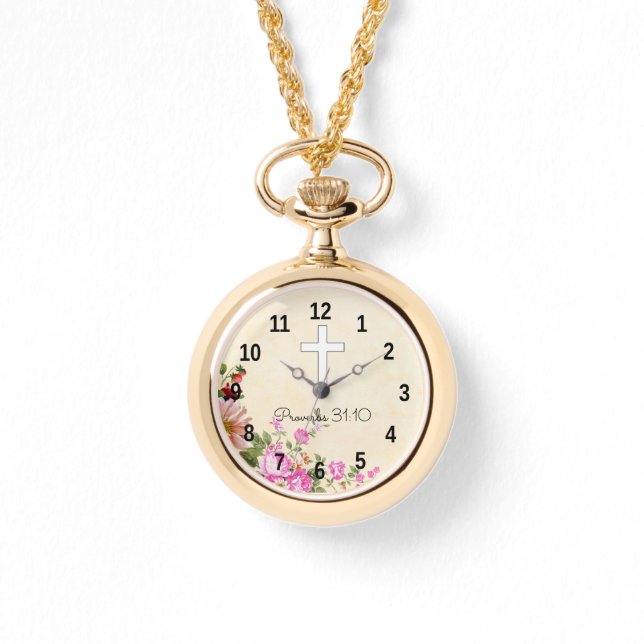 Reloj De Pulsera Regalos personalizados mujeres - proverbios 31 (Anverso)