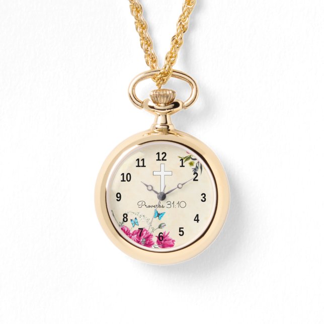 Reloj De Pulsera Regalos personalizados mujeres - Verso de la Bibli (Anverso)