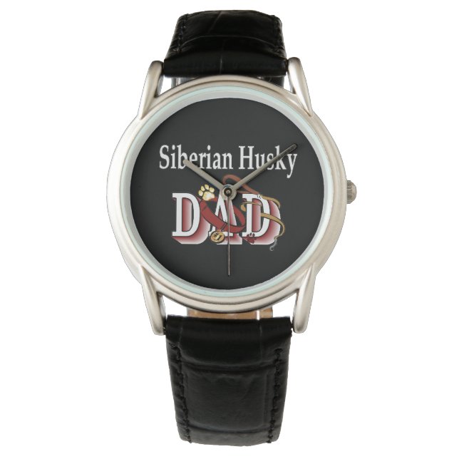 Reloj De Pulsera Regalos Siberian Husky Dad (Anverso)