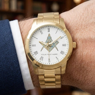 Reloj De Pulsera Regalos Únicos para Francmasones   Brújula Masónic