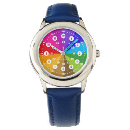 Reloj De Pulsera Regenbogen Lernuhr Armbanduhr 12 Stunden Anzeige