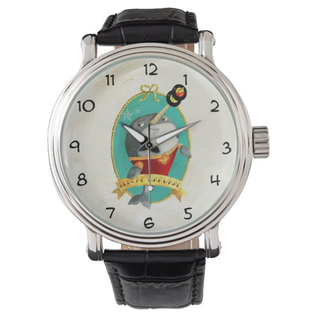 Reloj De Pulsera Reggae Narwhal (Anverso)
