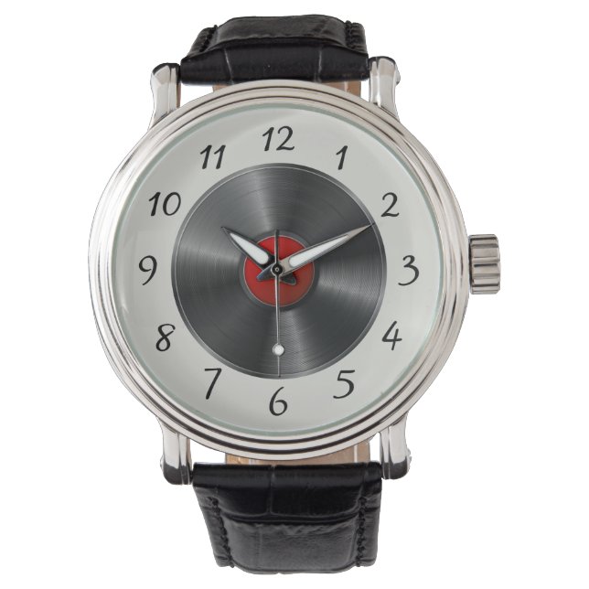 Reloj De Pulsera Registro de vinilo (Anverso)