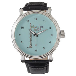 Reloj De Pulsera "Reglas del Clarinet" por Leslie Harlow