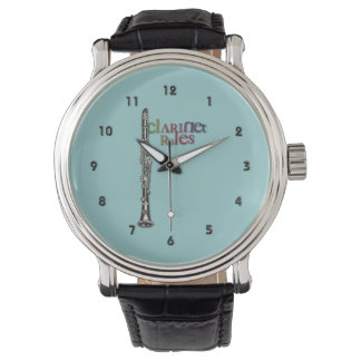 Reloj De Pulsera "Reglas del Clarinet" por Leslie Harlow