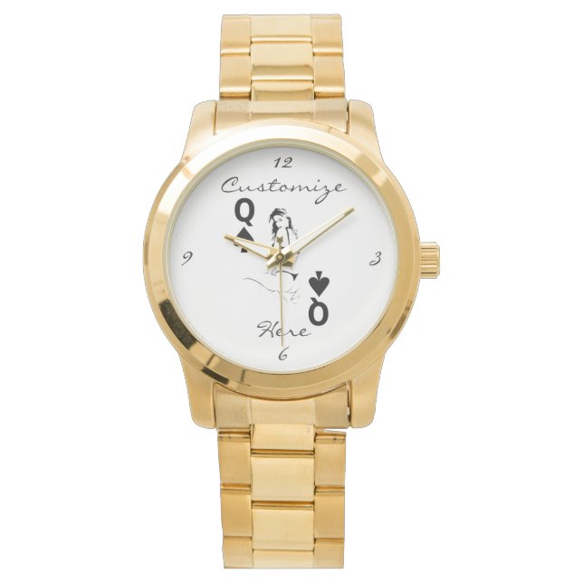 Reloj De Pulsera Reina de espadas Chica de bikini Thunder_Cove (Anverso)