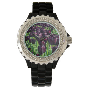 Reloj De Pulsera Reina de los tulipanes de la noche
