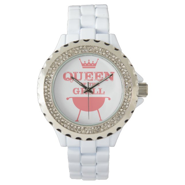 Reloj De Pulsera Reina Del Grill, Rosa (Anverso)