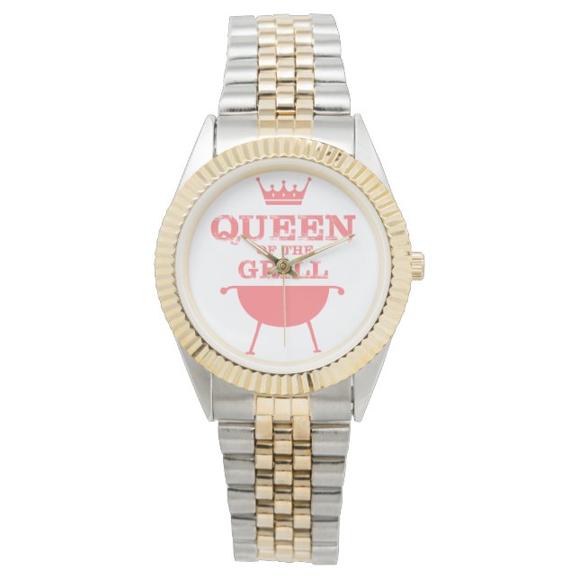 Reloj De Pulsera Reina Del Grill, Rosa (Anverso)