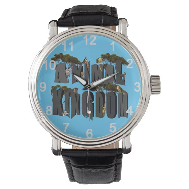 Reloj De Pulsera Reino de los Animales, Mens Watch (Anverso)