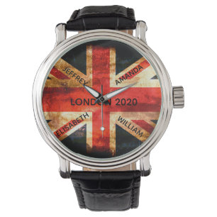 Reloj De Pulsera Reino Unido Londres Bandera de Jack