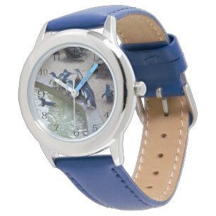 Reloj De Pulsera Relé de pingüino: equipo de natación de rebaño de