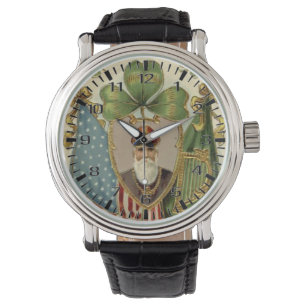 Reloj De Pulsera Religioso San Patricio Irlanda Shamrock Católico