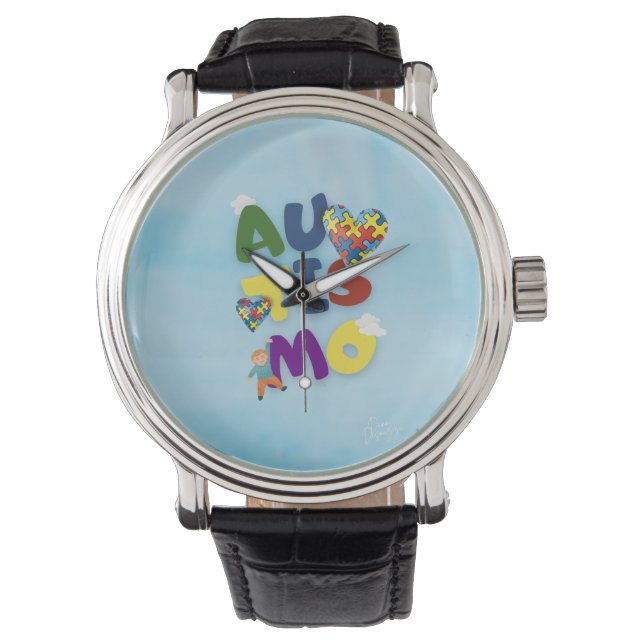 Reloj De Pulsera Relógio Autista (Anverso)