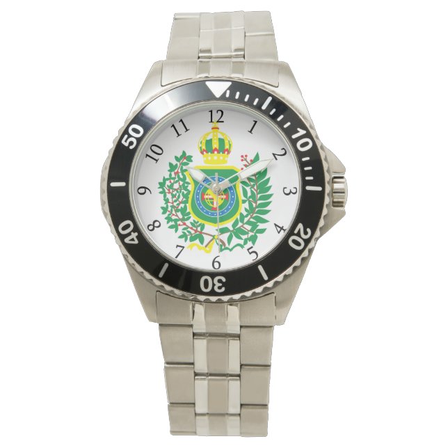 Reloj De Pulsera Relógio com Brasão da Bandeira Imperial. (Anverso)