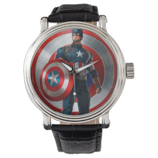 RELOJ DE PULSERA RELOGIO   DO   CAPITAO    AMERICA  