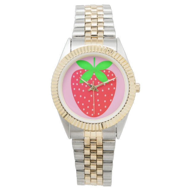 Reloj De Pulsera relógio feminino estampa com morango (Anverso)