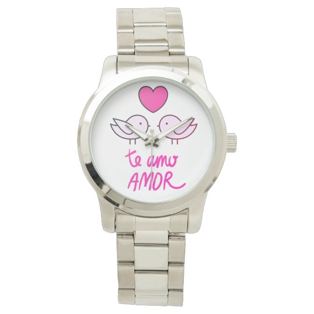 Reloj De Pulsera relógio feminino pássaros românticos (Anverso)