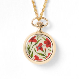 Reloj De Pulsera relógio florais vermelha 