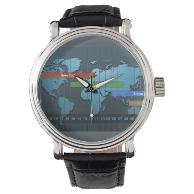 Reloj De Pulsera Relogio Horario Negociação (Anverso)