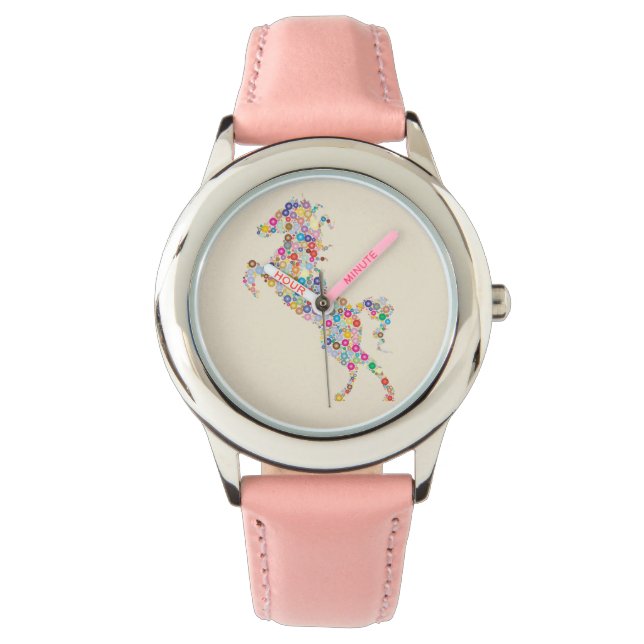 Reloj De Pulsera Relógio  Infantil Cavalo (Anverso)