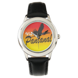 Reloj De Pulsera Relógio Infantil Preto de Aço Inoxidável