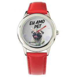 Reloj De Pulsera Relógio Infantil Vermelho Pet